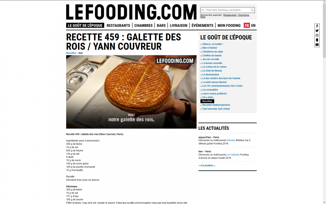 @Lefooding.com // Galette des rois de Yann Couvreur