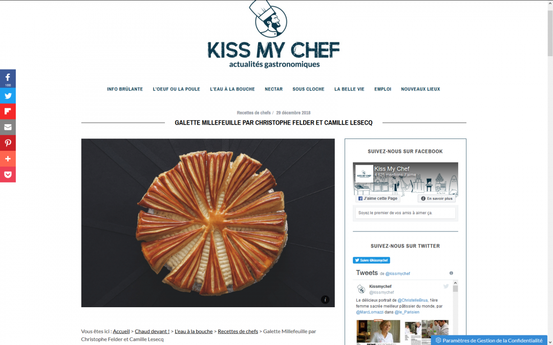 @Kiss my chef // Galette millefeuille