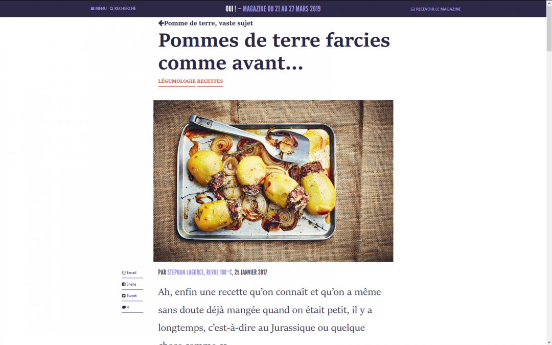 @La ruche qui dit oui! // Pommes de terre farcies comme avant…