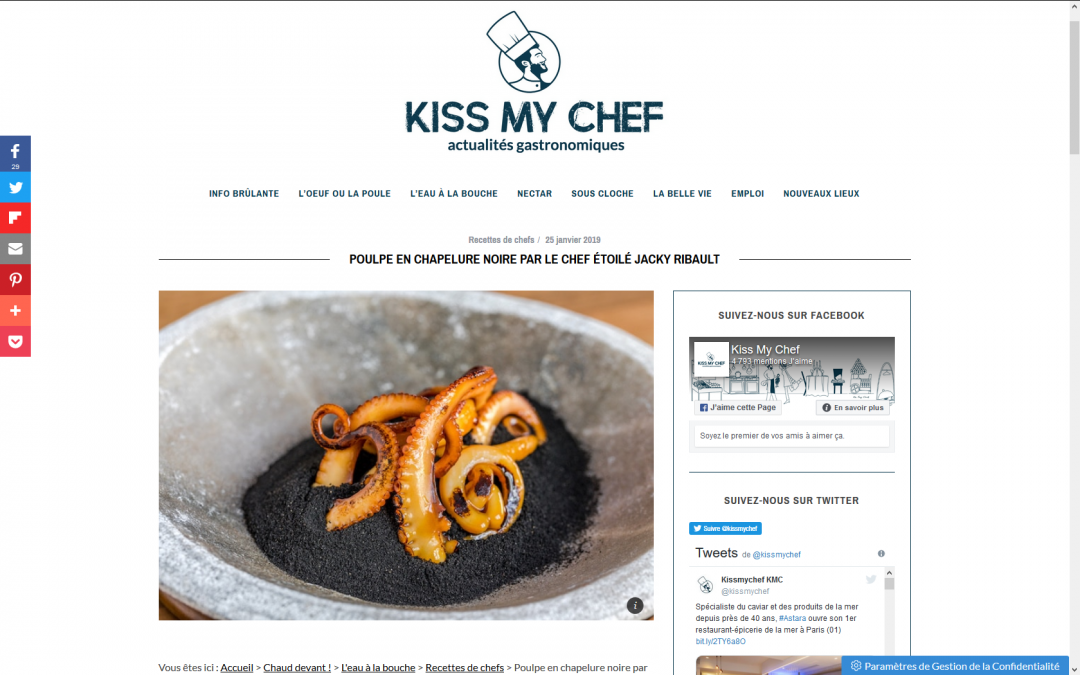 @Kiss my chef // Poulpe en chapelure noire